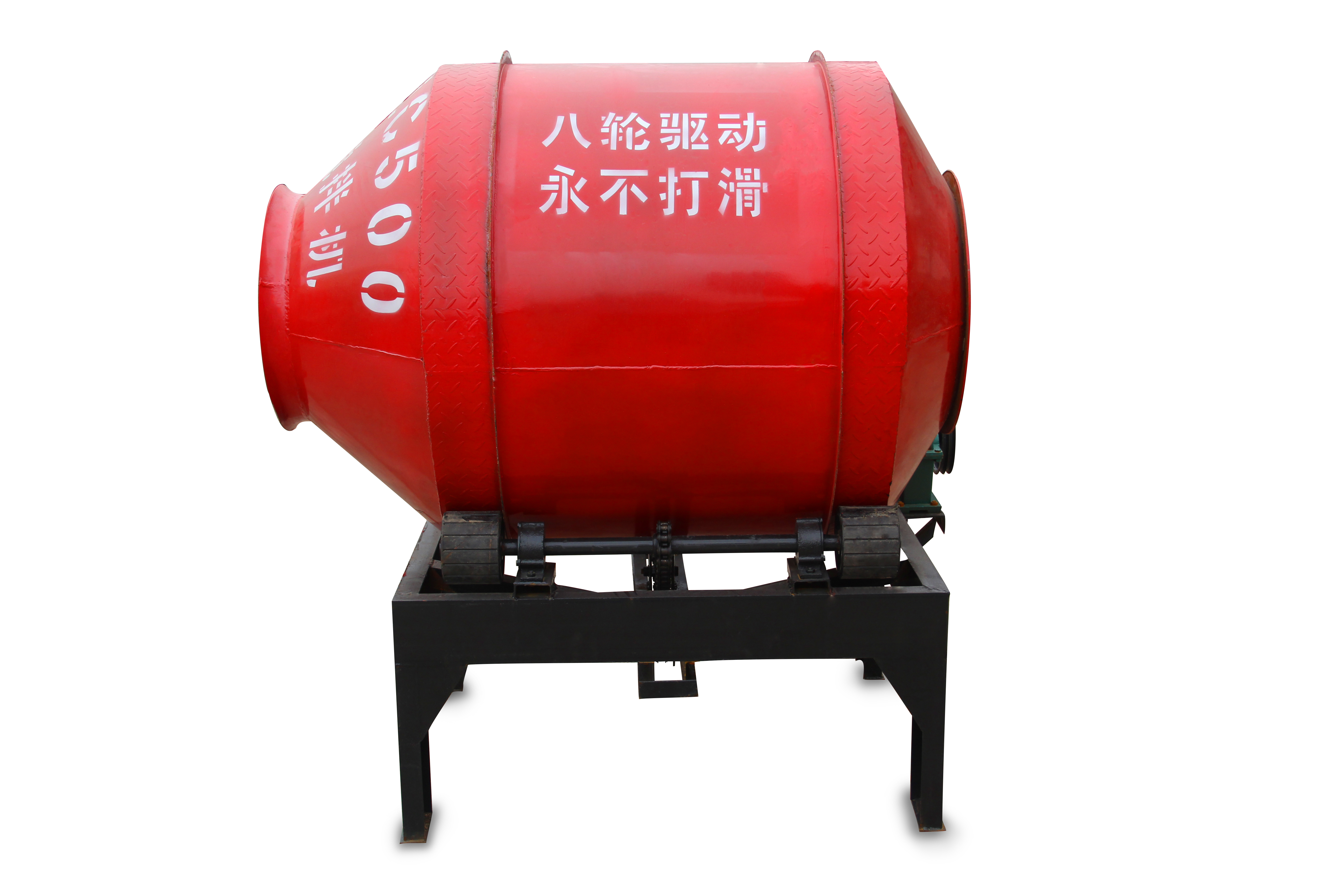 1.混凝土搅拌机搅拌均匀的搅拌筒中搅拌叶片错开