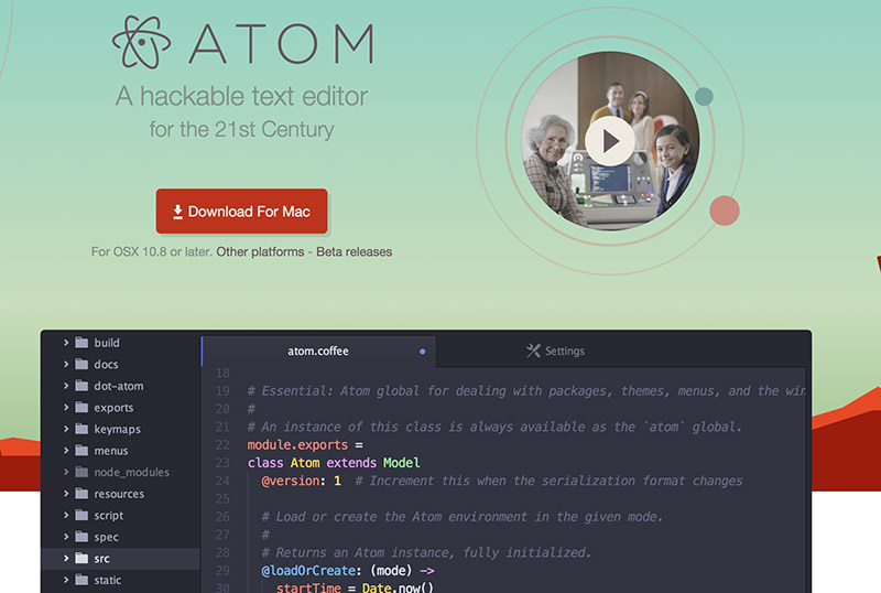 20款适合你的代码编辑器Atom.js.io