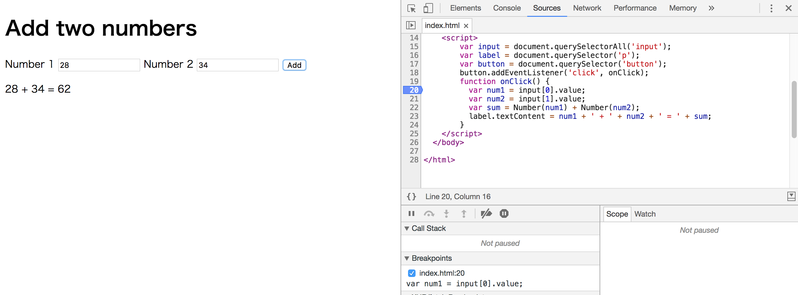 使用DevTools在最流行的Web浏览器中调试代码
