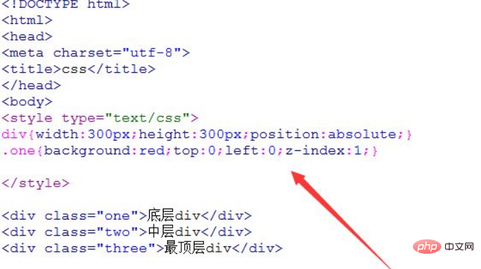 三层div为例样式如何控制div到最顶层
