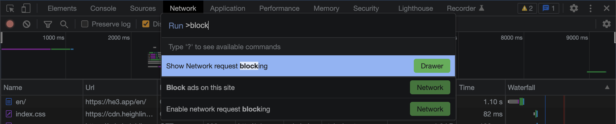 ChromeDevTools中的网络面板（Network）功能，方便你查看