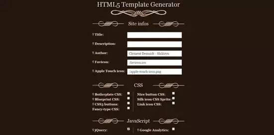 HTML5代码生成器网上有五六种可以生成优质代码的HTML5生成器器