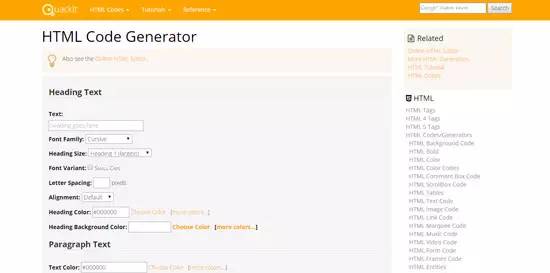 HTML5代码生成器网上有五六种可以生成优质代码的HTML5生成器器
