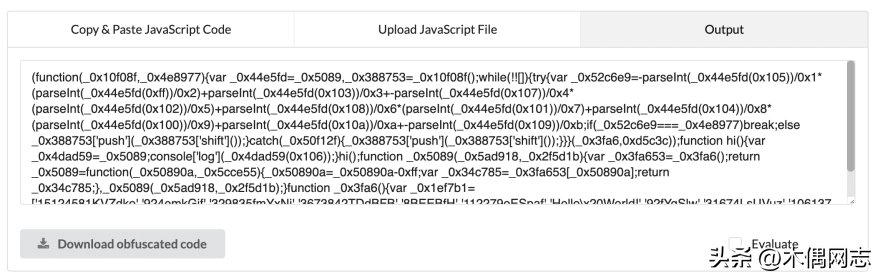 从源代码中隐藏Javascript代码的几种阻碍用户难以阅读