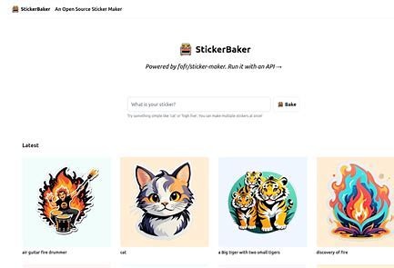 StickerBaker | AI贴纸生成网站