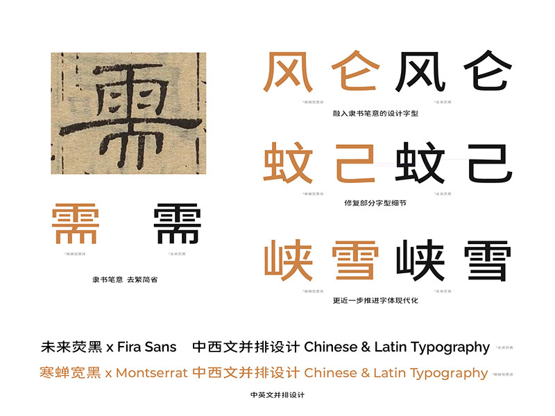 寒蝉宽黑体 | 在未来荧黑的基础上加入“隶意”笔画设计
