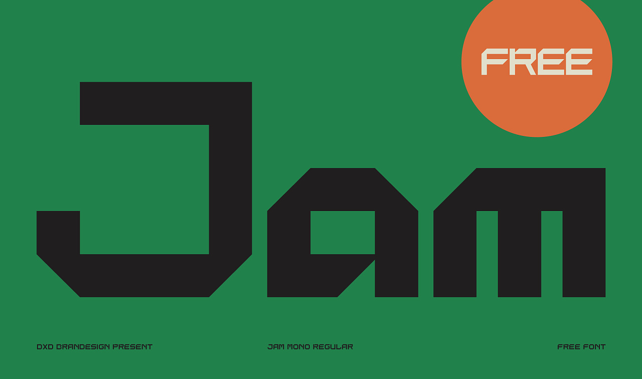 Jam Mono | 原创英文字体，免费商用