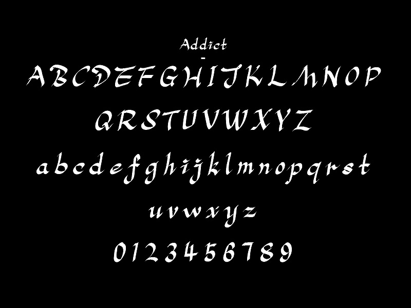 Addict Script One | 手写风格，oldstyle罗马正体衬线元素