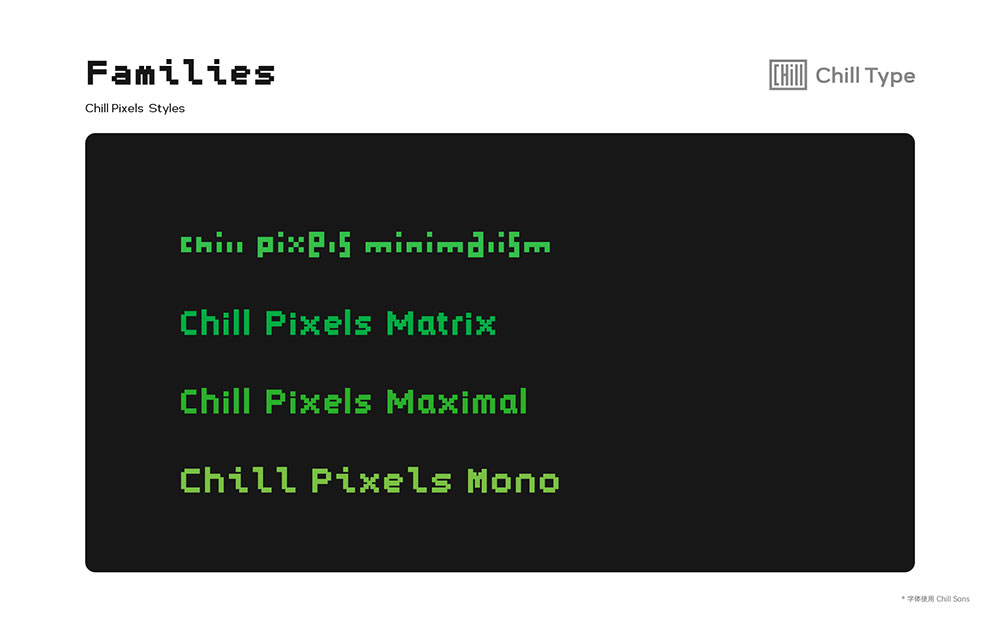 Chill Pixels | 像素风格英文字体，适合数字和复古主题