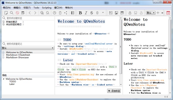 QOwnNotes v25.4.3绿色版 | 开源记事本软件