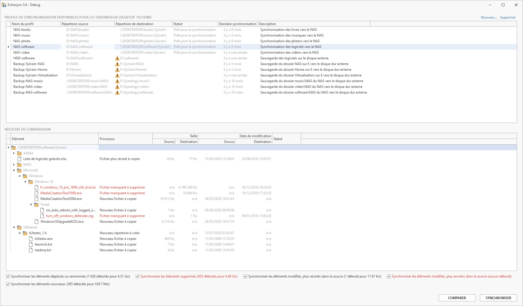 Echosync v7.6.1.1便携版 | 文件同步软件