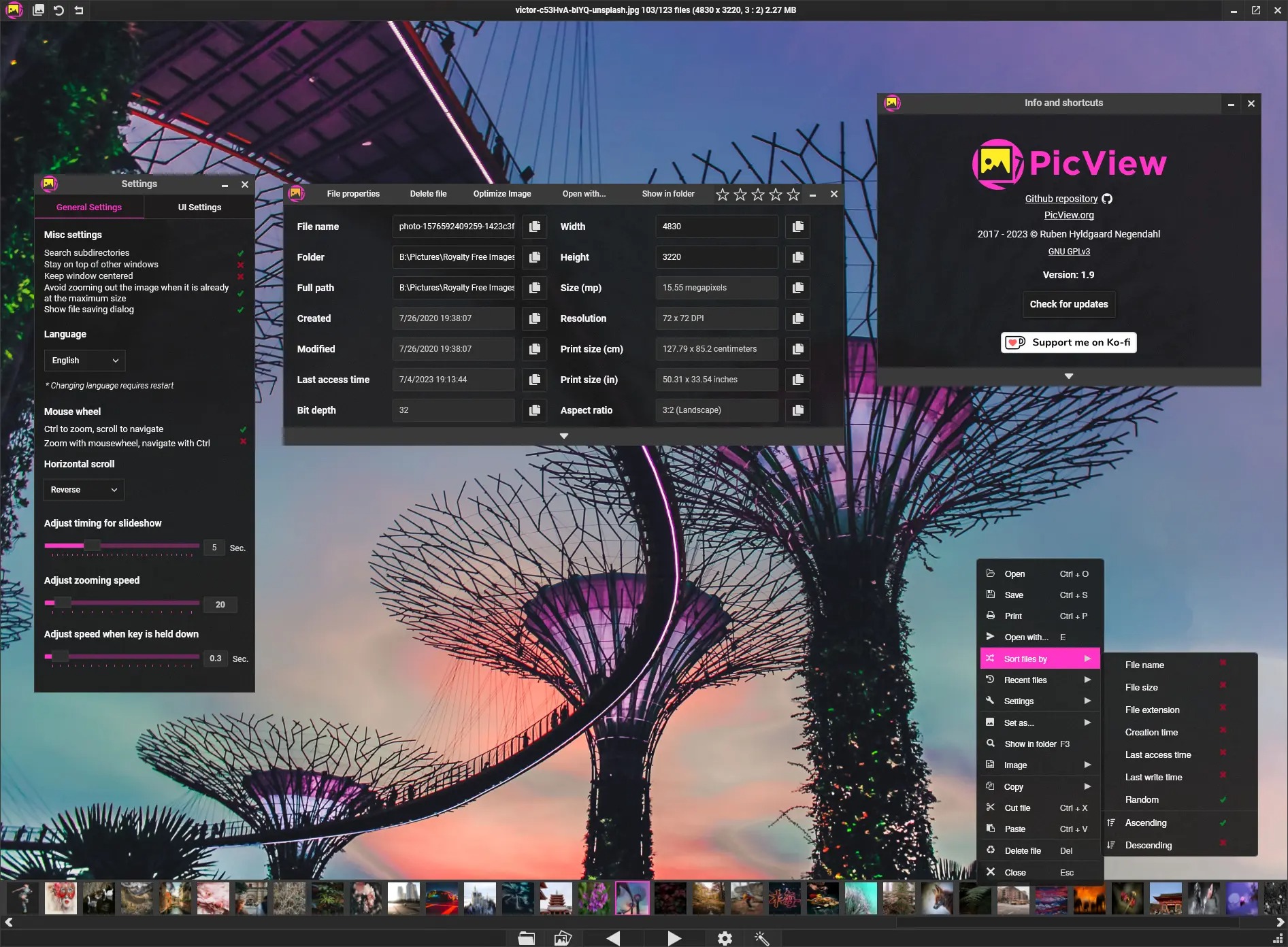 PicView v3.1.5中文版 | 免费开源图像浏览器