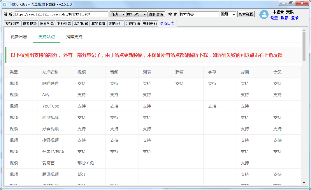 闪豆多平台视频批量下载器 | 免费下载B站、抖音、爱奇艺、腾讯视频