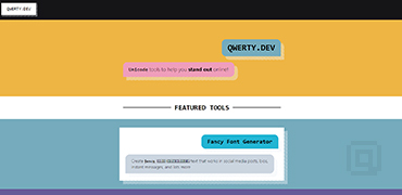 QWERTY.DEV | 在线转换英文花体字