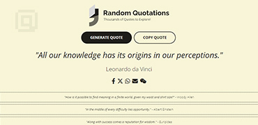 Random Quotations | 随机生成一句名人名言